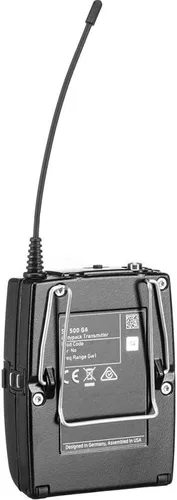 Vista 4 de Abrazadera metálica de repuesto para transmisor Sennheiser SK 100 G4, paquete de 2