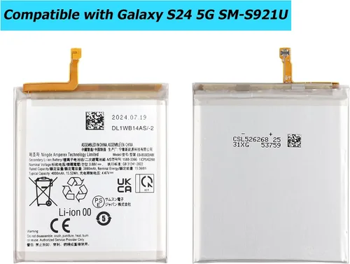 Vista 2 de EB-BS922ABE - Batería de repuesto compatible con Samsung Galaxy S24 5G SM-S921U con kit de herramientas técnicas