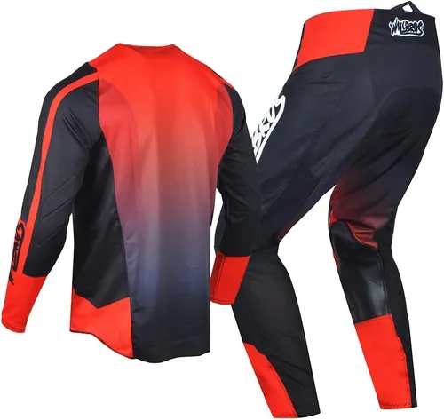 Vista 5 de Conjunto de Camiseta y Pantalones de Motocross para Hombre, Equipo MX para Bicicleta de Tierra Todoterreno, Ropa de Carreras para Adultos