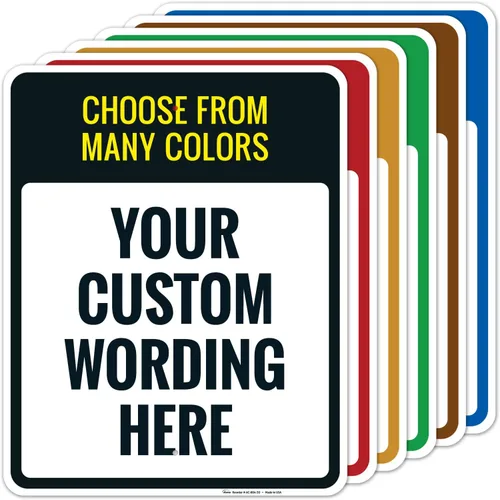 Vista 10 de Letreros personalizados para el hogar, oficina, negocios, entrega, decoración, uso en interiores y exteriores, letrero rosa, 10 x 7 pulgadas