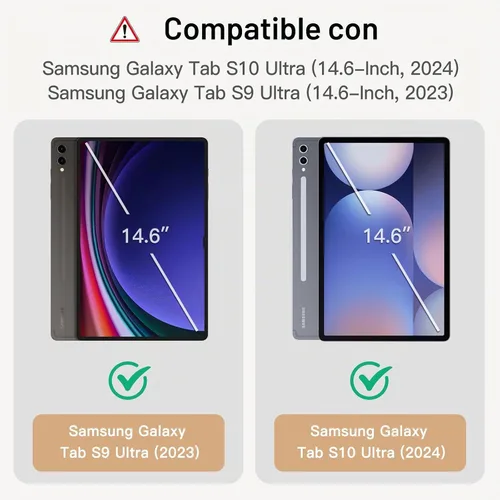 Vista 2 de JETech Protector de pantalla de papel para Galaxy Tab S10 Ultra/S9 Ultra, 1