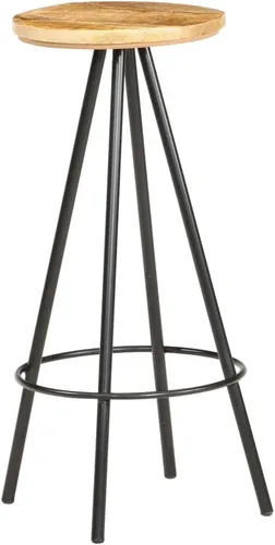 Vista 6 de bar Chairs,barstools,bar stools Set of 3,bar Table,sillas para barra de cocina,Bar Stools 4 pcs Rough Mango Woodbar Stool,bar Chairs,Barstool,bar