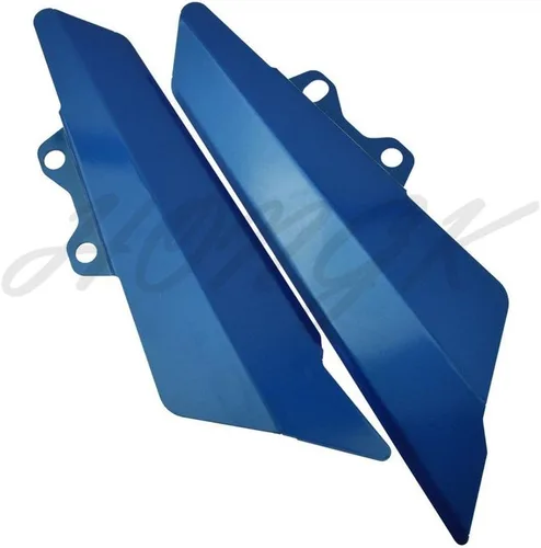 Vista 2 de HONGK - Placa de cubierta del panel lateral de carenado lateral izquierdo y derecho compatible con Kawasaki Z900 2017 Aluminio Azul [B07B4S9FLZ]