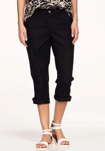 Vista 5 de Ellos Pantalones capri con costuras de talla grande para mujer