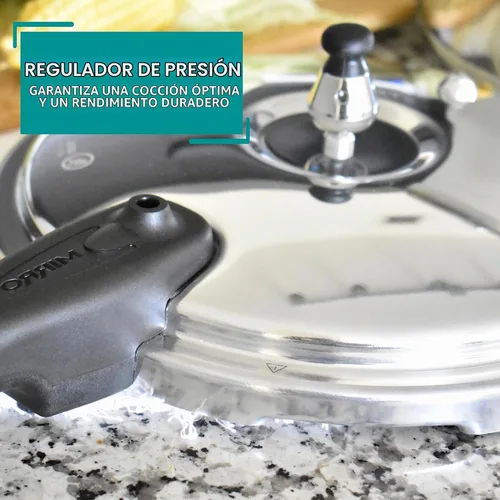 Vista 5 de Mirro 92160A Olla a presión de aluminio pulido 10-PSI Utensilios de cocina, 6 cuartos de galón, plata - Generous Cooking Capacity for Family
