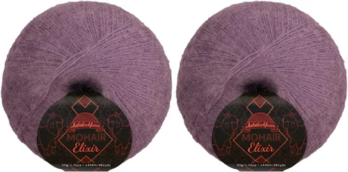 Vista 59 de JubileeYarn Mohair Elixir Yarn - 50g/Skein Baby Wool Blend - Cosmopolitan - 1 Skein