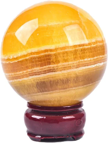 Vista 92 de JIC Gem Piedra Natural de Jaspe Africano Cristal de Curación Esfera Adivinación Bola de Piedra Preciosa, Feng Shui Reiki Aura Decoración