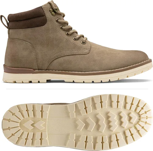 Vista 4 de Vostey Botas de senderismo impermeables para hombre, botas chukka casuales para hombres