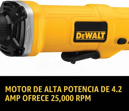 Vista 3 de DEWALT Esmerilador, con cable, 1-1/2 pulgadas, 4.2 amperios, 25,000 RPM, capacidad AC/DC (DWE4887)