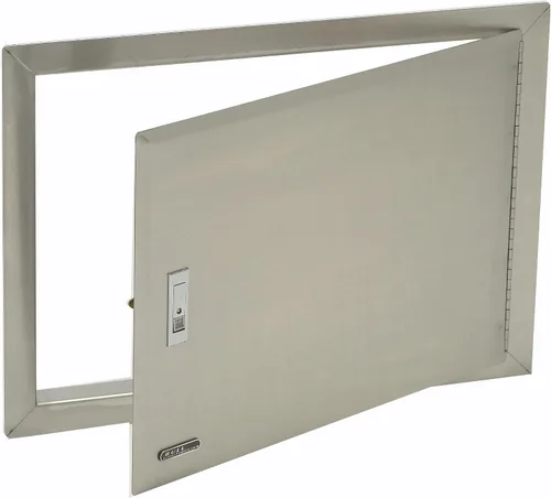 Vista 10 de Bull Outdoor Products Componentes Premium para Isla de Barbacoa de Cocina Exterior, Puerta de Acceso Vertical - Bisagra Izquierda con Reborde