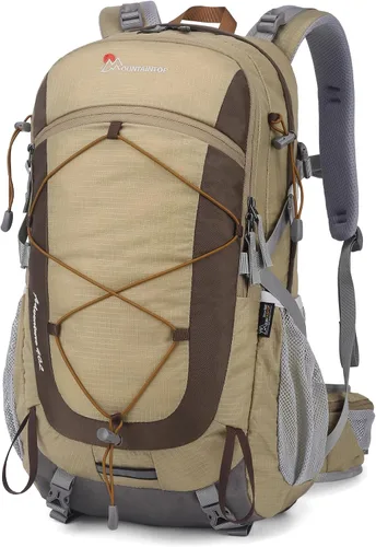Vista 15 de Mochila de senderismo MOUNTAINTOP de 40 L, mochila ligera para exteriores Verde militar