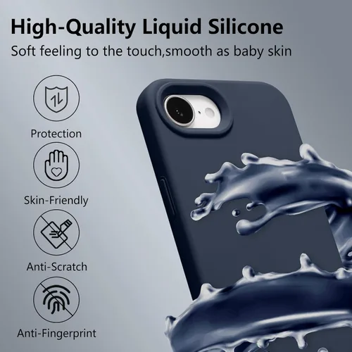 Vista 508 de Funda magnética de silicona para iPhone 13 Pro, color blanco antiguo [Compatible con Magsafe] [Forro de microfibra suave antiarañazos], funda