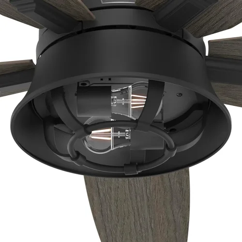 Vista 10 de Hunter Fan Company 51579 Hampshire - Ventilador de techo, 52, negro mate