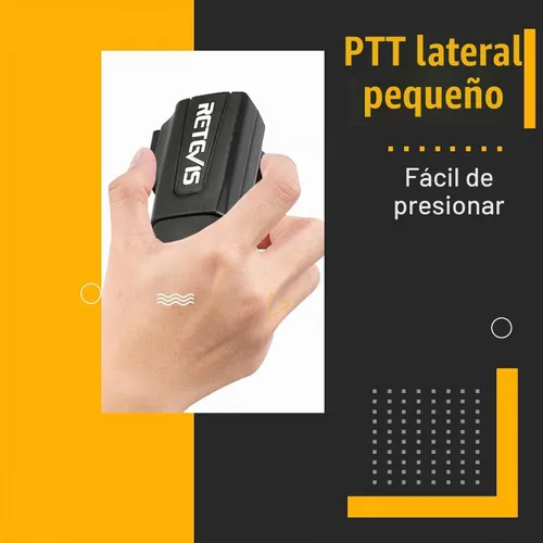 Vista 10 de Retevis RB48 - Walkie Talkies de Largo Alcance, Radios de 2 Vías MIL-STD 810H de Alta Resistencia con Auricular, Resistente al Agua IP67, 2000 mAh