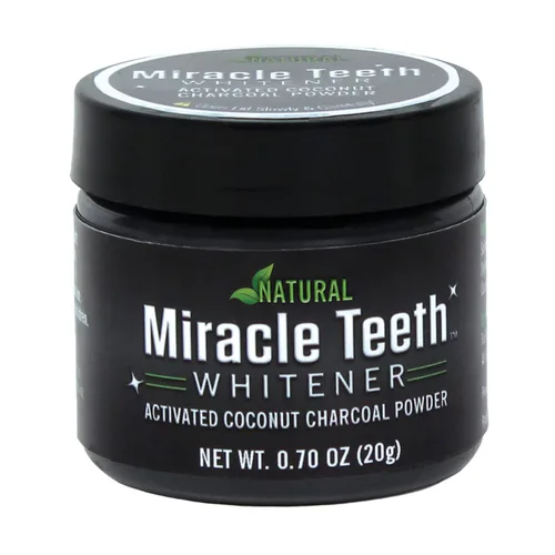 Vista 6 de Ontel Miracle Teeth Whitener - Polvo de carbón de coco blanqueador natural, como se ve en la televisión