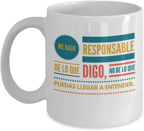 Vista 5 de Regalo para hermano hermana novio novia esposa esposo Taza de Cafe Entender Vaso, taza café divertidas, tazas personalizadas, taza de café Negro