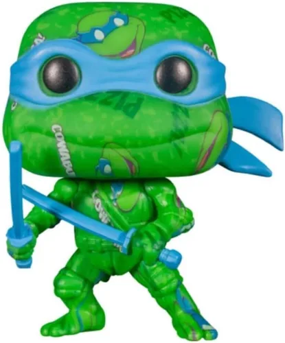 Vista 2 de Leonardo Artist Series Teenage Mutant Ninja Turtles Funko Pop! Figura de vinilo con protector Pop! Exclusivo
