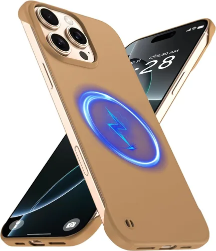 Vista 29 de GRECAZO Funda magnética delgada para iPhone 15 Plus de 6.7 pulgadas (2023), ultrafina, ligera, duradera, sin marco, mate, rígida, MagSafe con anillo