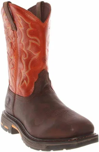Vista 3 de Ariat Botas de trabajo para hombre Workhog con punta cuadrada ancha y puntera de acero
