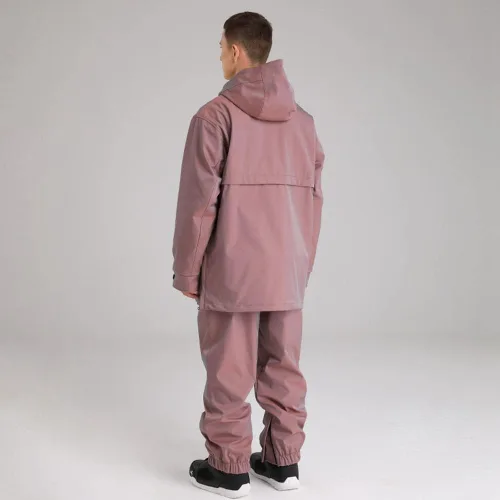 Vista 5 de Traje de esquí para hombre y mujer, traje de snowboard unisex, para invierno, para exteriores, impermeable, chaqueta y pantalones de esquí