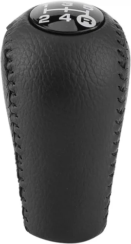 Vista 2 de 33504-20120-C0 - Pomo de palanca de cambios de cuero negro con gran sensación de mano, palanca de cambios para Toyota 4Runner/Pickup/Hilux Surf/Land