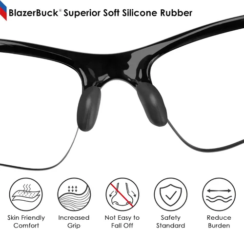 Vista 3 de BLAZERBUCK Almohadillas de nariz de repuesto para gafas de sol Oakley Flak Draft OO9364