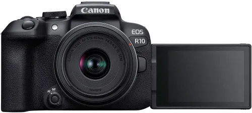 Vista 7 de Canon Cámara sin espejo EOS R10 (5331C002) + lente Canon EF de 1.969 in (0570C002) + adaptador de montaje Canon + tarjeta SD resistente Sony de 64