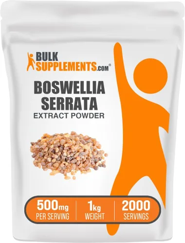 Vista 6 de BulkSupplements.com Extracto en Polvo de Boswellia Serrata - Suplemento de Boswellia, de Resina de Incienso - Vegano y Sin Gluten, 500mg por