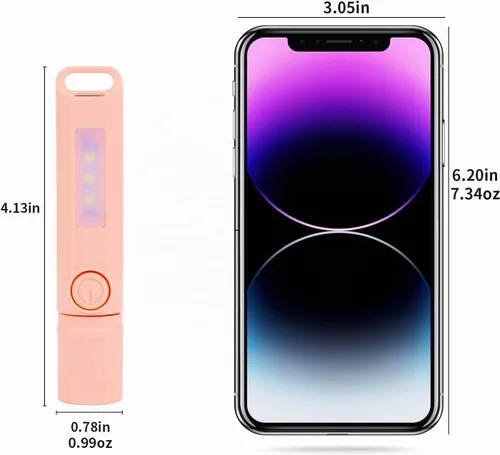Vista 4 de Paquete de 3 linternas recargables USB C mini linternas LED, combo de linterna de camping, linterna ultraligera con zoom para regalo, camping