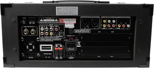 Vista 2 de VocoPro Sistema de karaoke portátil todo en uno, XLR, 1/4 pulgada, RCA, Champion-Rec-200W 4-Ch PA con rec digital, 21.00 x 21.00 x 23.00