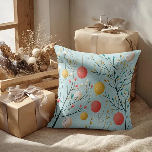 Vista 205 de Batmerry Autumn Pumpkin Templeton Throw Pillow Covers, Green Leaves Paths Forests Decorative Pillow Covers Digital Printing Blended for Couch Sofa
