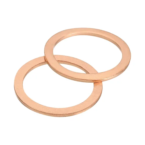 Vista 9 de uxcell Arandela plana M4, 36 piezas de arandelas planas de anillo de cobre de 8 mm DE 1 mm de espesor Junta de sello de metal para tornillos
