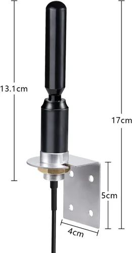Vista 2 de Bingfu Antena de varilla de cobre de montaje en pared 4G LTE SMA, compatible con Spypoint Flex Link Micro Covert Spartan Stealth Cam Muddy Cellular