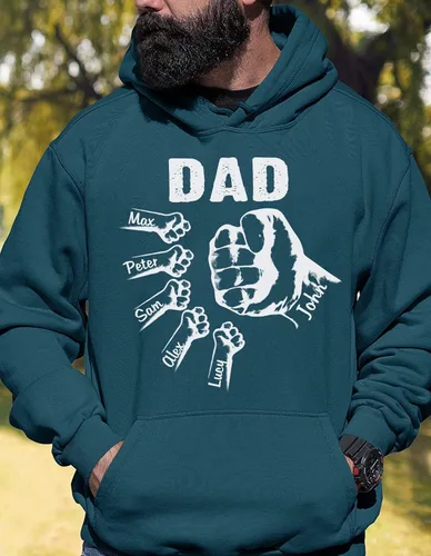 Vista 4 de Camiseta personalizada para abuelo, papá, nietos con nombre, regalos personalizados para papá y papá, regalos para el día del padre, abuelo.