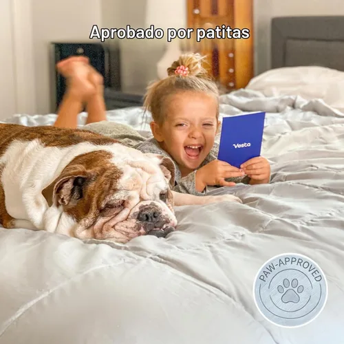 Vista 4 de Vesta - Edredón de seda para todas las estaciones, edredón e relleno de edredón para personas que duermen con calor, relleno de seda 100% con funda