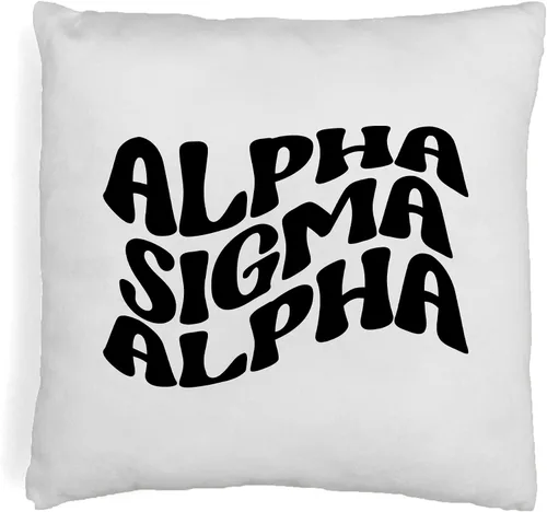Vista 26 de sockprints Mod Alpha Chi Omega - Funda de almohada de 18 x 18 pulgadas, fundas de almohada de hermandad de mujeres - Almohada decorativa