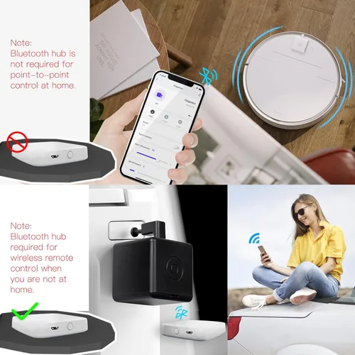 Vista 6 de MOES Fingerbot Plus Pulsador de Botón Inteligente Sin Cableado de Interruptor, Actualización con Control Táctil, Funciona con la Aplicación Smart