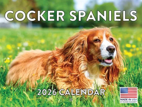 Vista 82 de Calendario mensual de pared Airedale Terrier Dog 2027 rojo (Airedale Terrier)