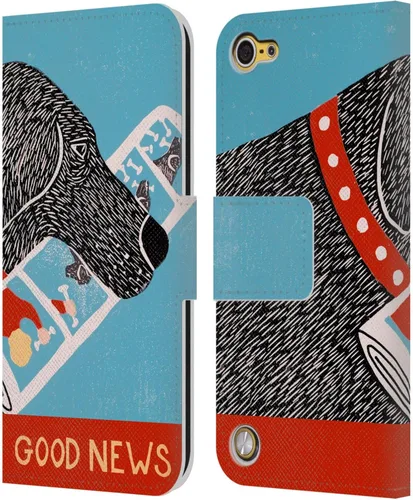Vista 14 de Stephen Huneck Dogs Brain Sally Humour - Funda de piel tipo cartera compatible con iPod Touch 5G 5.ª