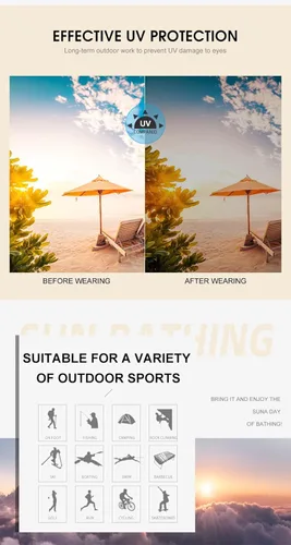 Vista 9 de Heacety Sports Sunglasses Men Women Outdoor Fashion UV400 Cat Eye Punk Pop Sunglasses