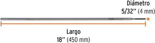 Vista 2 de TRUPER E7018-5 7018 Electrodo de palo 5/32" (4mm)