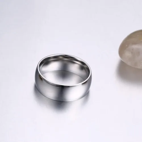 Vista 8 de TTVOVO Anillo para hombre de 0.079 in, 0.157 in, 0.236 in, 0.315 in, acero inoxidable, anillos simples para hombres, mujeres, niños y niñas, anillos