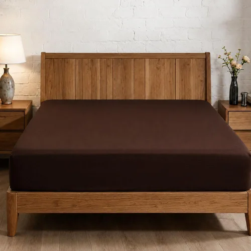 Vista 145 de Sábana bajera ajustable de lujo suave de 600 hilos, 100% algodón egipcio, sábana bajera ajustable individual con elástico alrededor, se adapta a