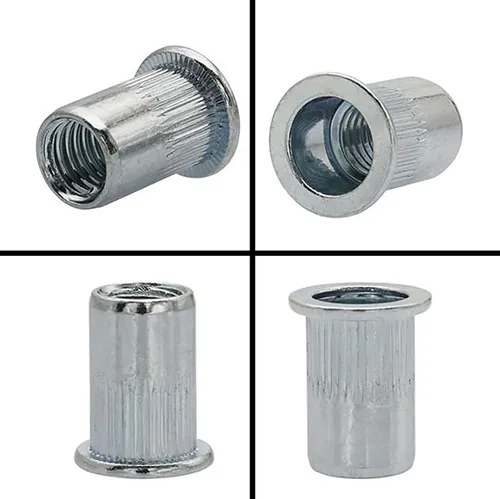 Vista 3 de Juego de 220 tuercas remachables de cabeza plana roscada, kit surtido de tuercas de remache - M3 M4 M5 M6 M8 M10