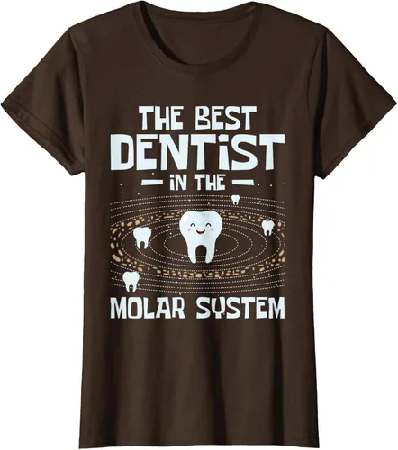 Vista 16 de El mejor dentista - Molar Teeth Dental Odontología DDS Camiseta Negro