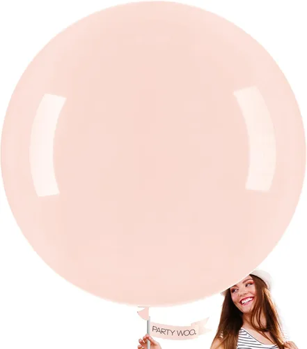 Vista 46 de PartyWoo Globos color nude, 50 globos bohemios de color albaricoque de 5 pulgadas, globos beige para guirnalda de globos o arco de globos como