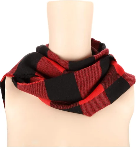 Vista 8 de SATINIOR Bufanda de lana cuadriculada para mujer, 2 piezas, bufandas de invierno, manta cálida, bufanda a cuadros