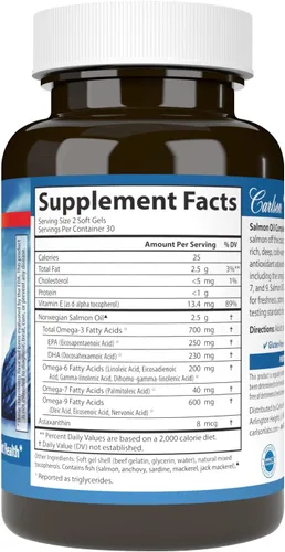 Vista 2 de Carlson Labs - Aceite de salmón en gel suave, 60