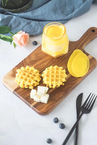 Vista 6 de Tabla de cortar de madera de acacia, tabla de cortar de madera para carne, queso, pan, verduras y frutas, tabla de charcutería con asa, 14 x 7