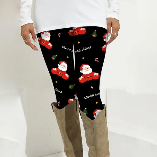 Vista 2 de EDCRF Women's Christmas Yoga Pants High-Waisted Funny Print Yoga Pants Trendy Pants for WomenPlanner 2022-2023
